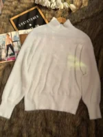 Cashmere Mock Neck Sweater - Image 2