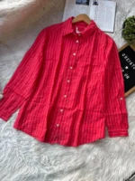 Casual Red Stripe Shirt