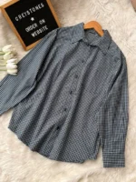 Check printed shirt