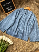 Chikankari Jacket Style Top - Image 2