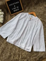 Chikankari Jacket Style Top - Image 3