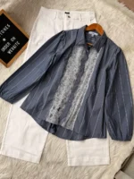 Cotton Blend Lace Top