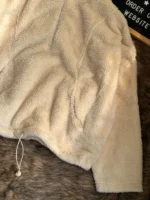 Drop shoulder New Soft Sherpa Hoodie - Image 4