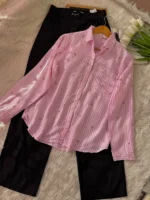 Stripe Embroidered Shirt - Image 2