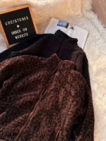 Textured Sherpa Fleece Jacket