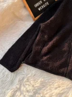 Textured Sherpa Fleece Jacket