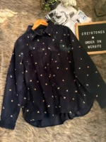 Corduroy Embroidered Shirt - Image 2