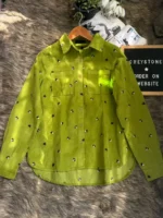Corduroy Embroidered Shirt - Image 3
